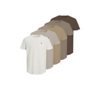 JACK & JONES Tee SS Crew Neck 5pk Jprblabrody MP Noos Lot de 5 t-Shirts à col Rond, Cloud Dancer, XL Hommes