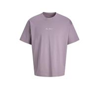 JACK & JONES Tee SS Crew Neck Jcodust Script Back T-Shirt à col Rond, Purple Ash, M Hommes