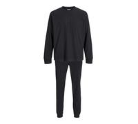 Jack & Jones Solid Long Sleeve Pyjama Noir M Homme