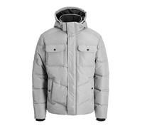 JACK & JONES Veste d’hiver gris clair / blanc, Taille XXL