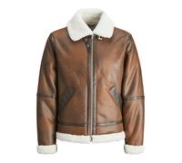 JACK & JONES Veste d’hiver 'JORCole' marron / chocolat / blanc, Taille XXL