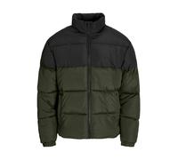 JACK & JONES Veste d’hiver 'MAZE' vert foncé / noir, Taille M