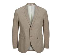JACK & JONES Jprriviera Linen Blazer Slim Fit Sn Veste de Costume, Beige/Coupe : Coupe ajustée, 52 Homme