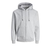 JACK & JONES Sweat à Capuche zippé Sweat à Capuche zippé Uni Light Grey Melange XL Light Grey Melange XL