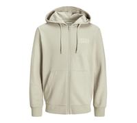 Jack & Jones Corp Logo Full Zip Sweatshirt Beige XL Homme