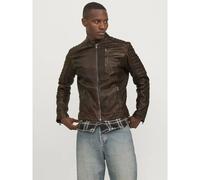Jack & Jones Veste en cuir Richard Marron Homme Taille S