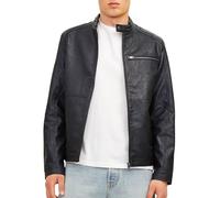 Jack & Jones Dylan Biker Leather Jacket Noir S Homme