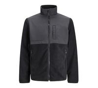 JACK & JONES Veste en polaire 'JJEMarvin' anthracite / noir, Taille XL
