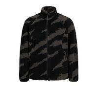 JACK & JONES Veste en polaire 'Terrain' gris foncé / noir, Taille S