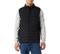 Gilet matelassé Col montant haut Manches longues Noir Noir L