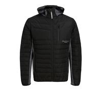 JACK & JONES Veste mi-saison 'Berg' gris chiné / noir / blanc, Taille L