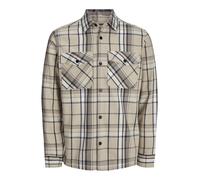 JACK & JONES Veste mi-saison 'Roy' beige / beige foncé / noir / blanc, Taille S