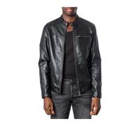 Jack & Jones - Veste Moto Simili Cuir - Homme - Vestes - Noir - Taille: S