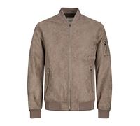 JACK & JONES Jjerocky Faux Suede Bomber Veste, Falcon, L Hommes