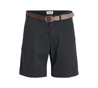 JACK & JONES W Belt Jpstmarco Jjfranco Short Chino avec Ceinture, Bleu Marine, S Hommes
