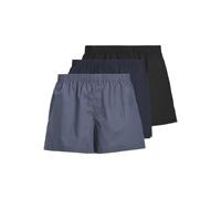 JACK & JONES Woven 3 Pack Jacmilano Lot de 3 Boxers tissés Noos, Bleu foncé, Hommes