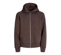 JACK & JONES Zip Hood Jcocover Scuba Sweat zippé à Capuche Noos, Phoque, M Homme