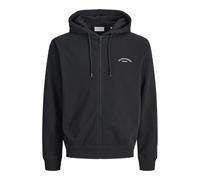 JACK & JONES Zip Hood Sweat à Capuche zippé avec Logo Jjcollege, Noir, XXL Homme