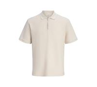 JACK & JONES Zip Jjeaustin Polo zippé SS Noos Pls, Beige Clair, 5XL Hommes