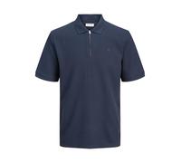 JACK & JONES Zip Jjeaustin Polo zippé SS Noos Pls, Blazer Bleu Marine, 8XL Hommes