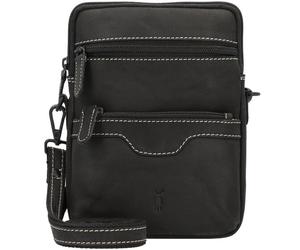 Jack Kinsky Baltimore 11 Sac à bandoulière en cuir 16 cm noir