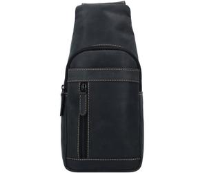 Jack Kinsky Baltimore 17 Sac à bandoulière en cuir 30 cm noir