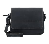 Jack Kinsky Baltimore 19 Sac à bandoulière en cuir 21 cm noir