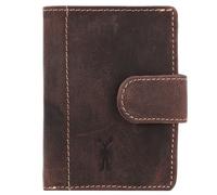 Jack Kinsky Baltimore Étui pour cartes de crédit Protection RFID Cuir 11 cm brun