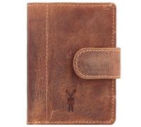 Jack Kinsky Baltimore Étui pour cartes de crédit Protection RFID Cuir 11 cm brun