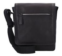 Jack Kinsky Brisbane 3 Sac à bandoulière en cuir 20 cm noir