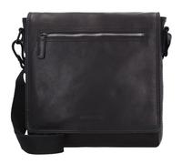 Jack Kinsky Brisbane 4 Sac à bandoulière en cuir 28 cm noir