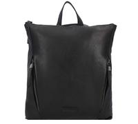 Jack Kinsky Nelson 4 City sac à dos en cuir 32 cm noir
