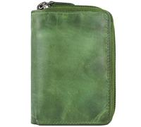 Jack Kinsky Porte-monnaie Nelson RFID cuir 11 cm vert