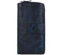 Jack Kinsky Porte-monnaie Nelson RFID cuir 18,5 cm bleu