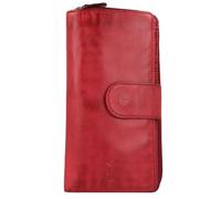 Jack Kinsky Porte-monnaie Nelson RFID cuir 18,5 cm rouge