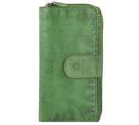 Jack Kinsky Porte-monnaie Nelson RFID cuir 18,5 cm vert