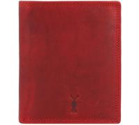 Jack Kinsky Risör Porte-monnaie Protection RFID Cuir 11 cm rouge