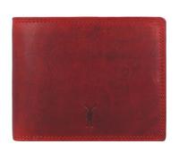 Jack Kinsky Risör Porte-monnaie Protection RFID Cuir 13 cm rouge