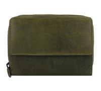 Jack Kinsky Risör Porte-monnaie Protection RFID Cuir 14 cm olive