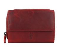 Jack Kinsky Risör Porte-monnaie Protection RFID Cuir 14 cm rouge