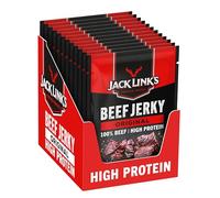 Jack Links Beef Jerky Original (12 x 60 g) - Viande séchée - Riche en protéine snack - Charcuterie - Viande de boeuf - Boeuf séché - En-cas hyperprotéinés à emporter ou à consommer en salle de sport