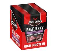 Jack Links Beef Jerky Teriyaki (12 x 40 g) - Viande séchée - Riche en protéine snack - Charcuterie - Viande de boeuf - Boeuf séché - En-cas hyperprotéinés à emporter ou à consommer en salle de sport