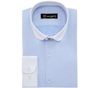 Jack Martin - Chemise à Rayures avec col Club - Chemises décontractées et Formelles Coupe Slim pour Homme