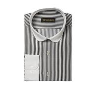 Jack Martin - Chemise à Rayures avec col Club - Chemises décontractées et Formelles Coupe Slim pour Homme