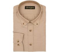 Jack Martin London Chemises Oxford Homme | Chemises décontractées pour Hommes | Chemises à Manches Longues pour Hommes | Chemises Oxford boutonnées (Marron,S)