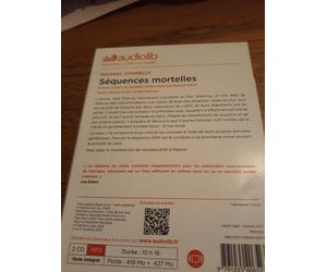 Jack Mcevoy 3 - Séquences Mortelles - Livre Audio 2 Cd Mp3