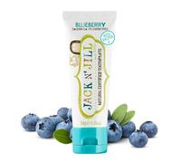 Jack N’Jill Dentifrice Naturel pour Enfants, Dentifrice Sans Fluorure, Aide à apaiser les gencives, Dentifrice pour bébé, tout-petit et enfants 6 mois plus saveur blueberry 1 x 50g