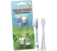 Jack N’Jill Kids Tickle Tooth Têtes de rechange pour brosse à dents électrique sonique, poils extra doux pour un nettoyage en douceur, 1 x 2 Pack