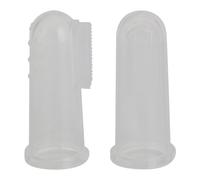 Jack N? Jill Silicone Brosse À Dents De Doigt Pour Bébé Soft 6-18 Mois 2 Pcs