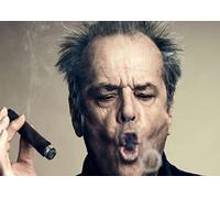 Jack Nicholson Américain Acteur Film Cinéma Film Étoile Fumer Cigare Affiche Famous Célébrité Photo Chambre à Coucher Illustration Imprimé Photo Mural Décoration Réimpression